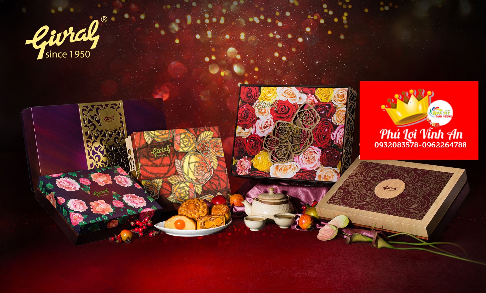 Các Mẫu Hộp Bánh Trung Thu Givral 2019