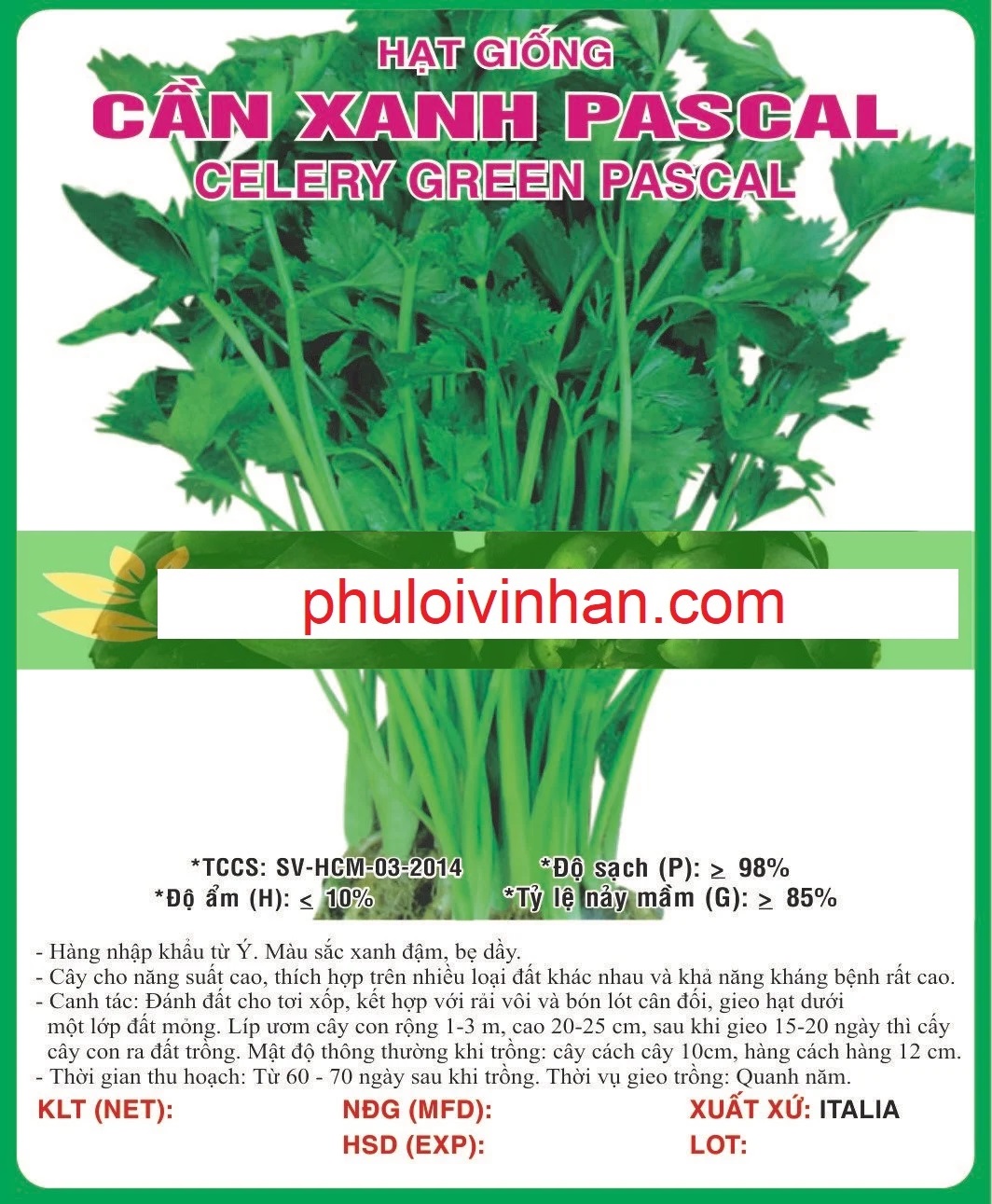 CẦN XANH PASCAL