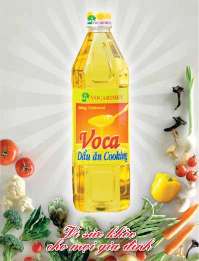 Dầu ăn Vocarimex 1 lít (chai/thùng)