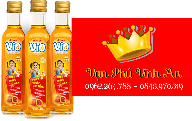 Dầu ăn dinh dưỡng trẻ em ViO Gấc