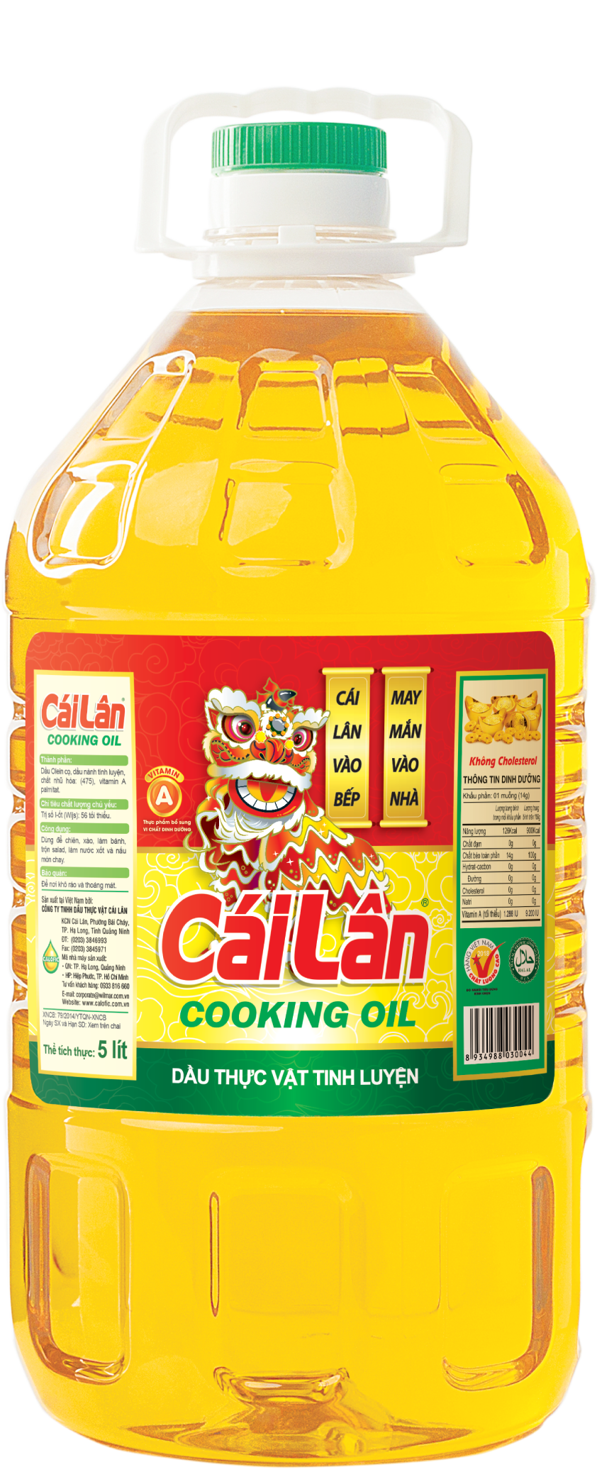 DẦU THỰC VẬT TINH LUYỆN CÁI LÂN 5L