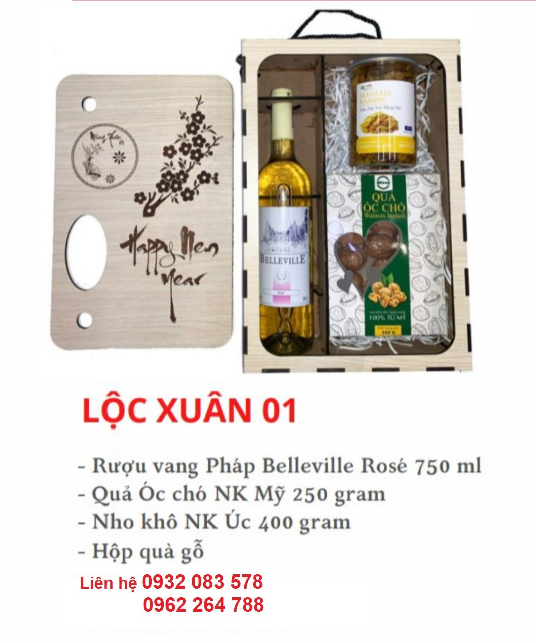 Hộp quà Tết Lộc Xuân 01