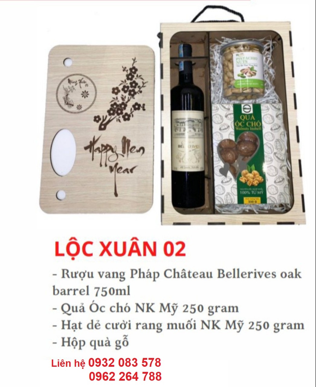 Hộp quà Tết Lộc Xuân 02