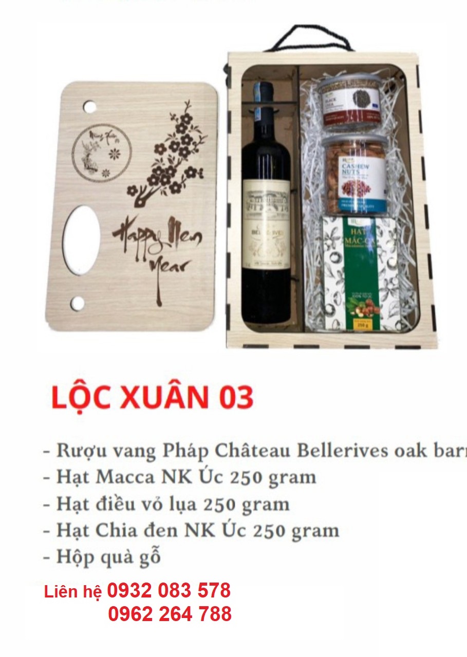 Hộp quà Tết Lộc Xuân 03