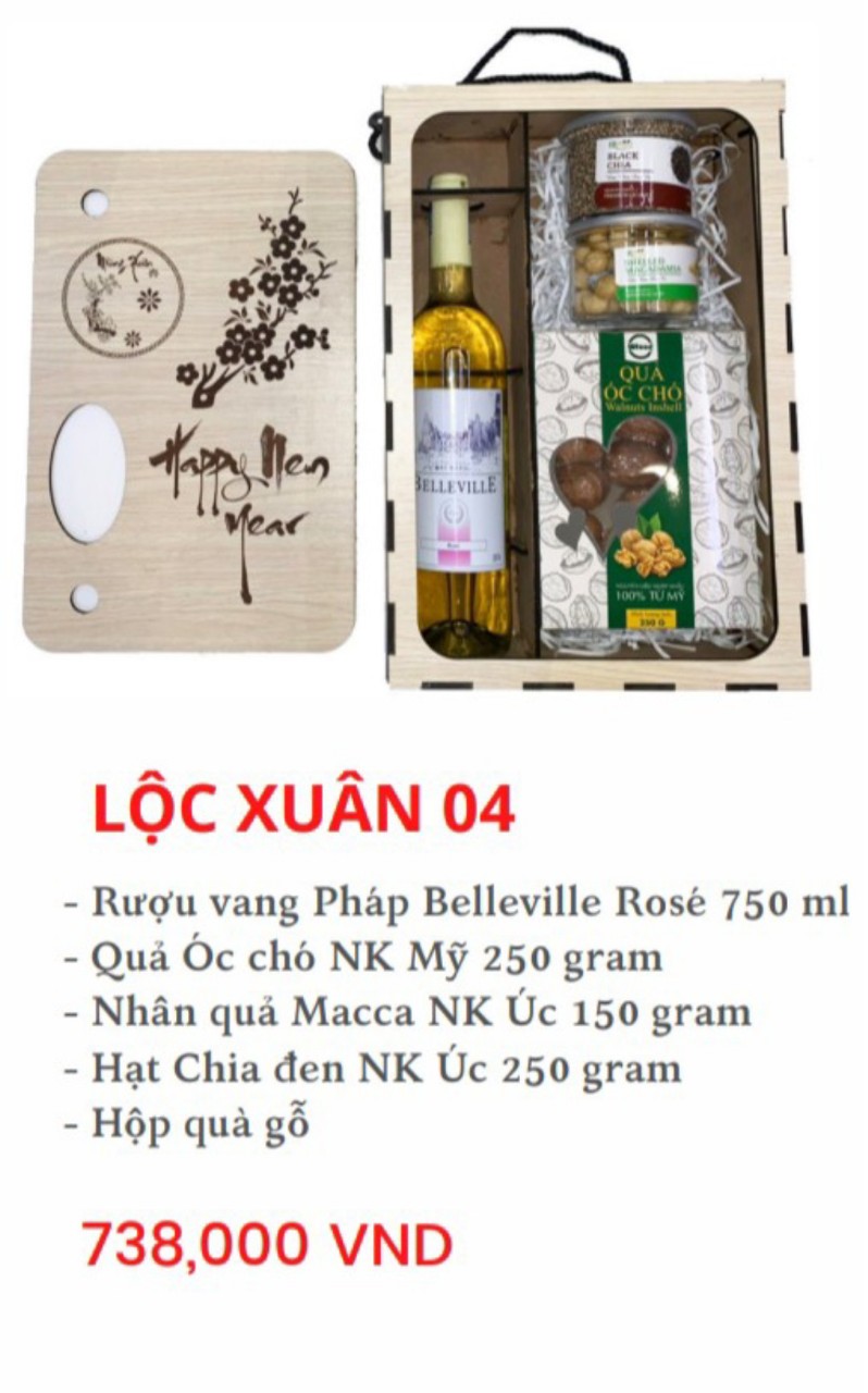 Hộp quà Tết Lộc Xuân 04