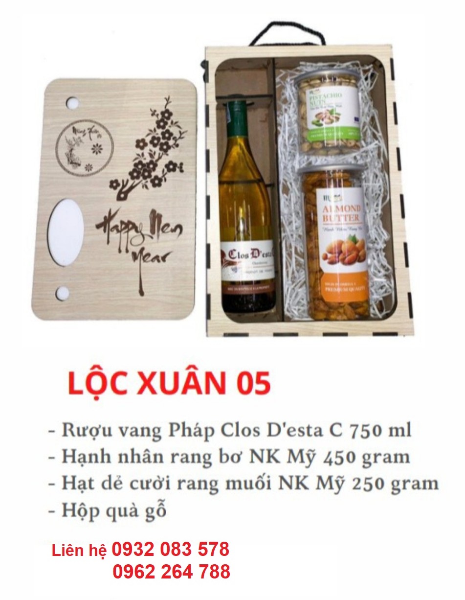 Hộp quà Tết Lộc Xuân 05