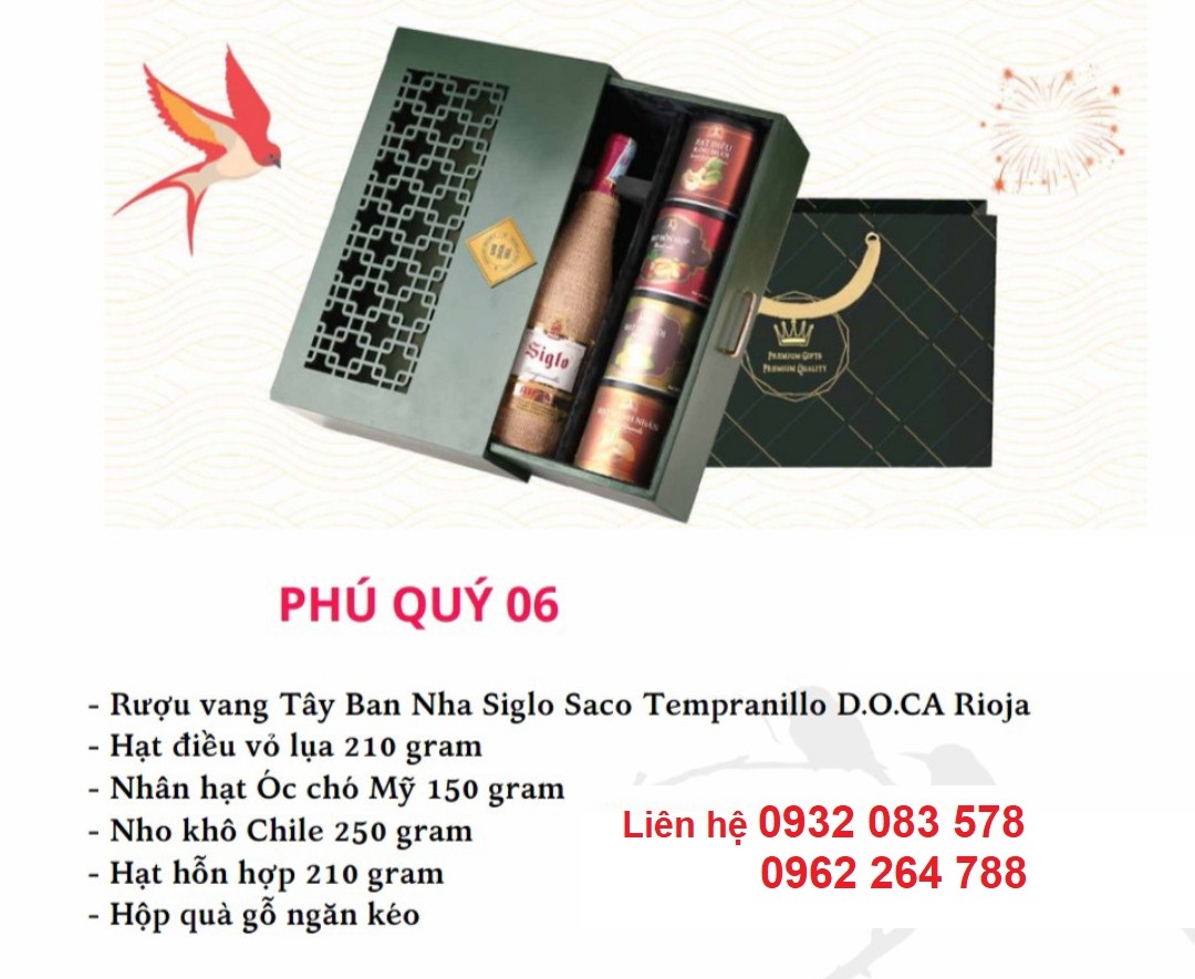 Hộp quà Tết Phú Quý 06