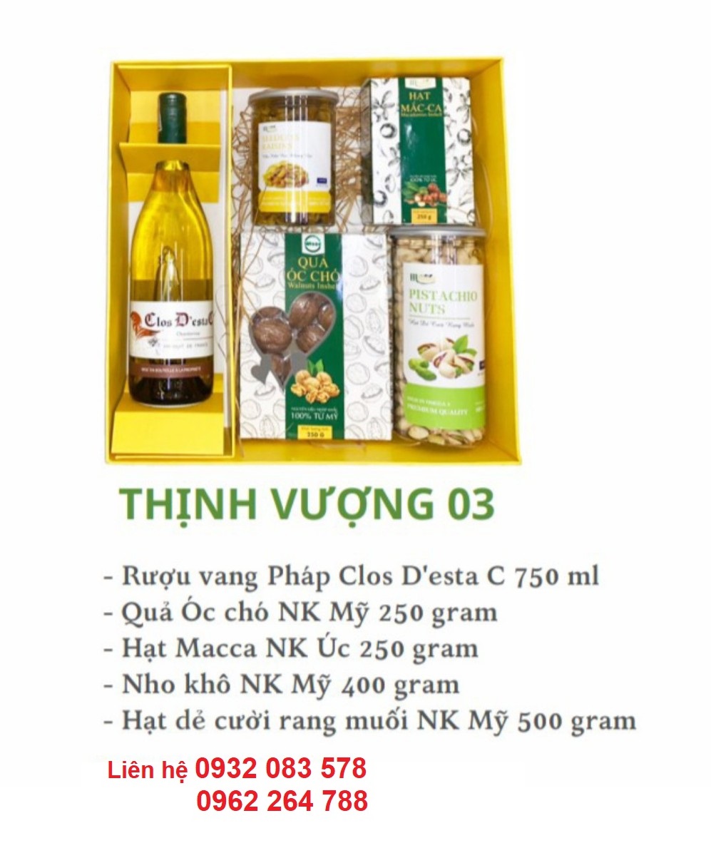 Hộp quà Tết Thịnh Vượng 03