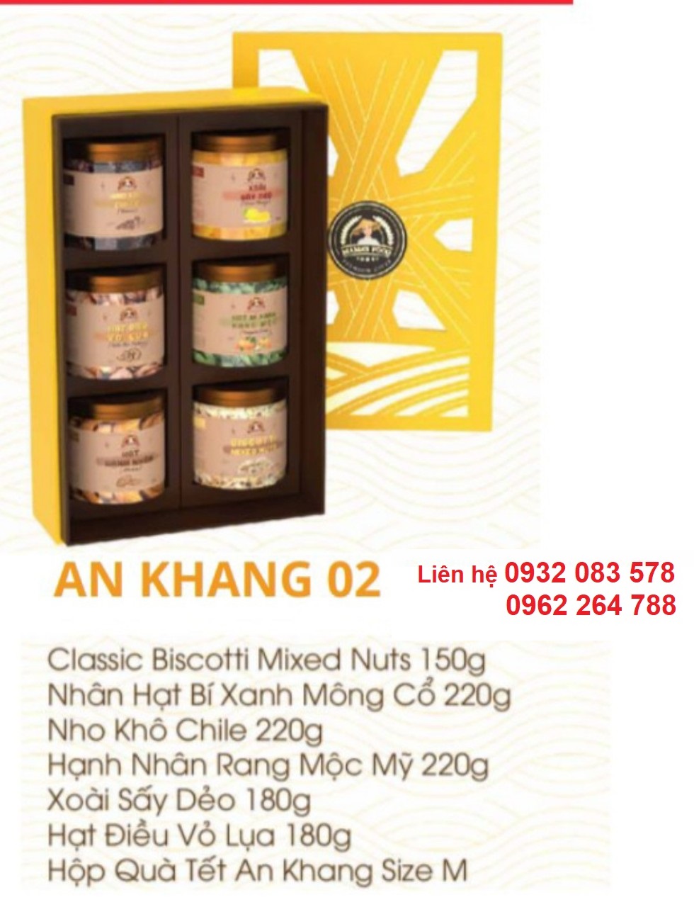 Hộp quà Tết giá sỉ - Hộp quà Tết An Khang 02