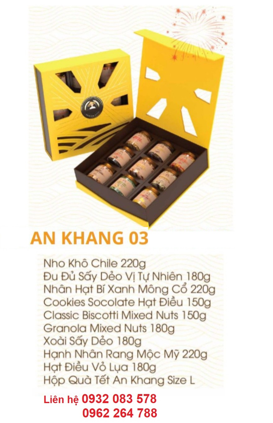 Hộp quà Tết giá sỉ - Hộp quà Tết An Khang 03