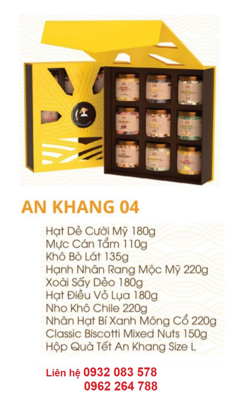 Hộp quà Tết giá sỉ - Hộp quà Tết An Khang 04