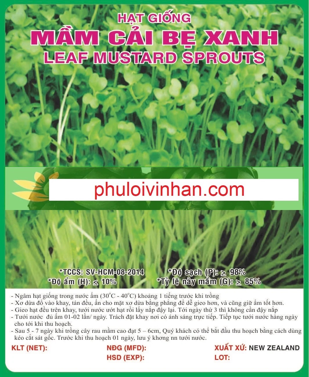 MẦM CẢI BẸ XANH -50GR