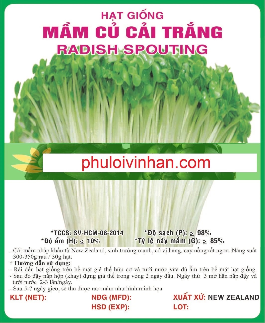 MẦM CỦ CẢI TRẮNG