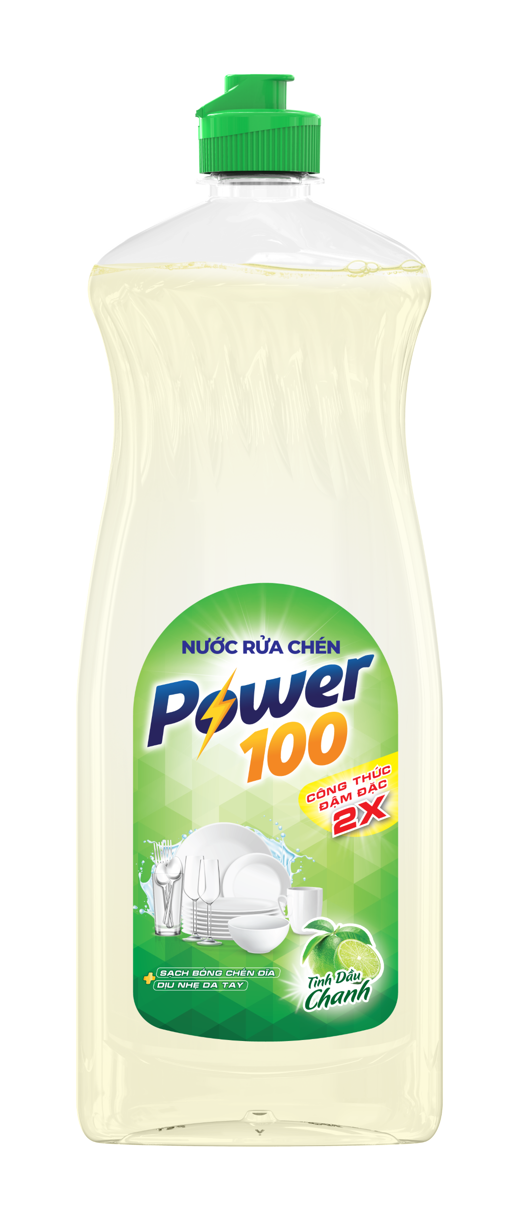 NƯỚC RỬA CHÉN POWER100 TINH DẦU CHANH 750G