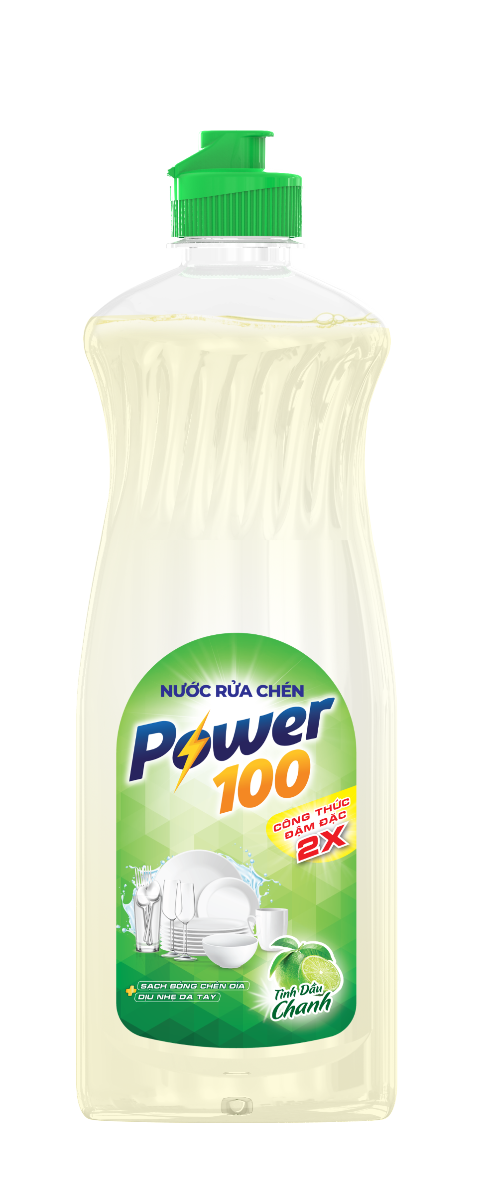 NƯỚC RỬA CHÉN POWER100 TINH DẦU CHANH