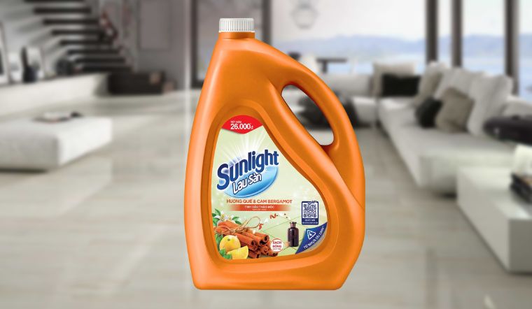 Nước lau sàn sunlight hoa hạ chai