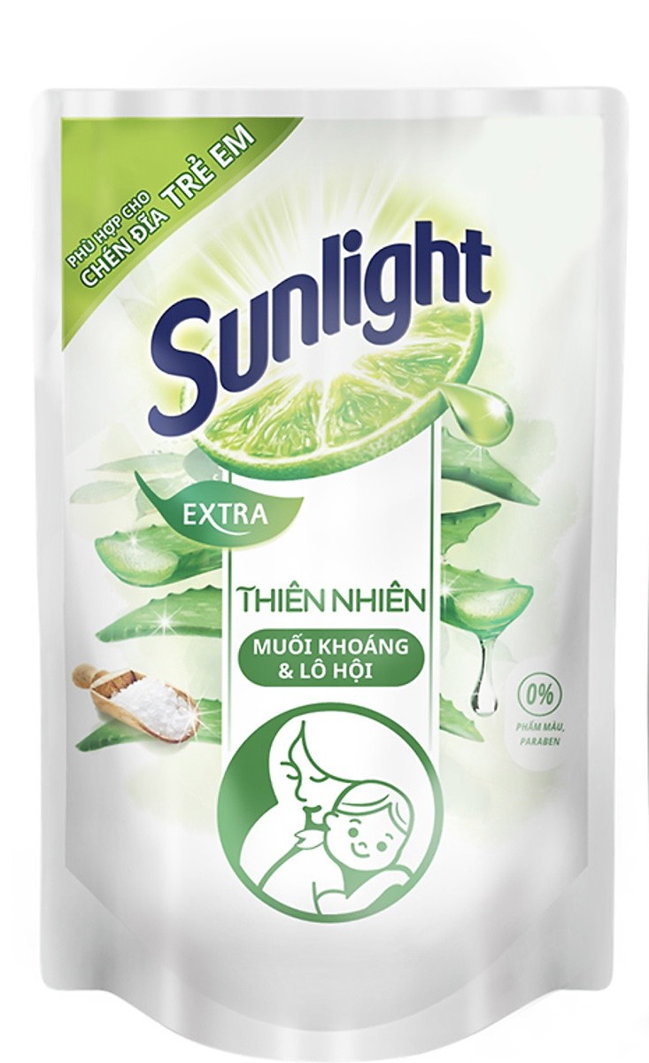 Nước rửa chén Sunlight thiên nhiên 750g/ túi