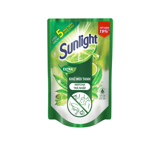 Nước rửa chén Sunlight trà xanh 750g/túi
