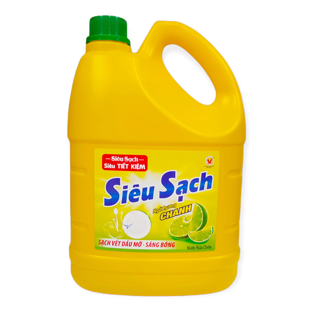 Nước rửa chén lix hương chanh chai 3.6kg (thùng)