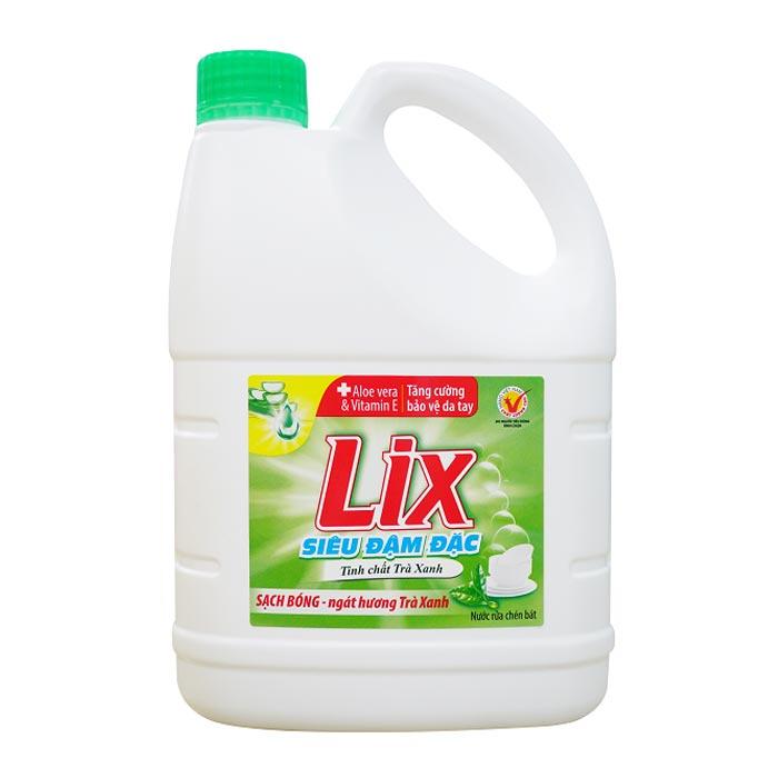 Nước rửa chén lix hương trà xanh chai 3.6kg