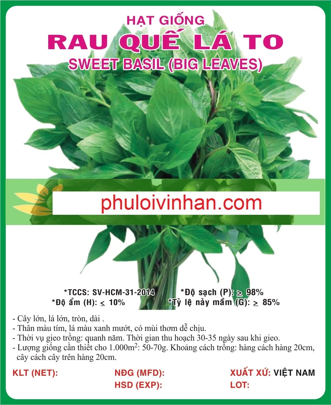 RAU HÚNG QUẾ