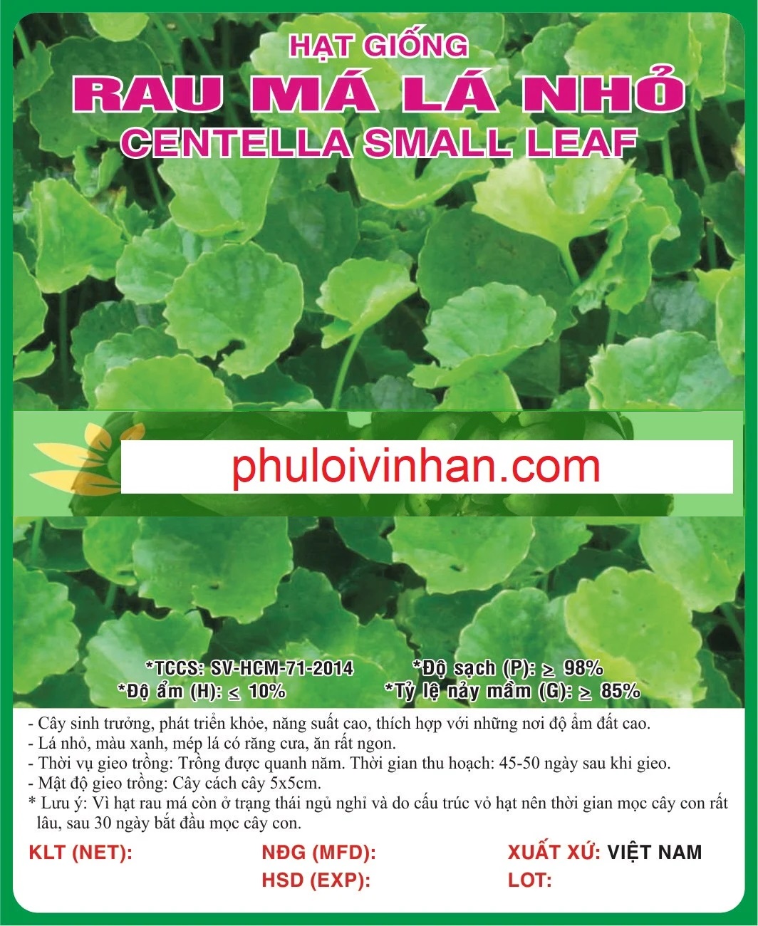 RAU MÁ LÁ NHỎ - 0.1GR