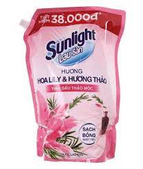 nước lau nhà sunlight hương hoa lily & hương thảo túi 3.4kg