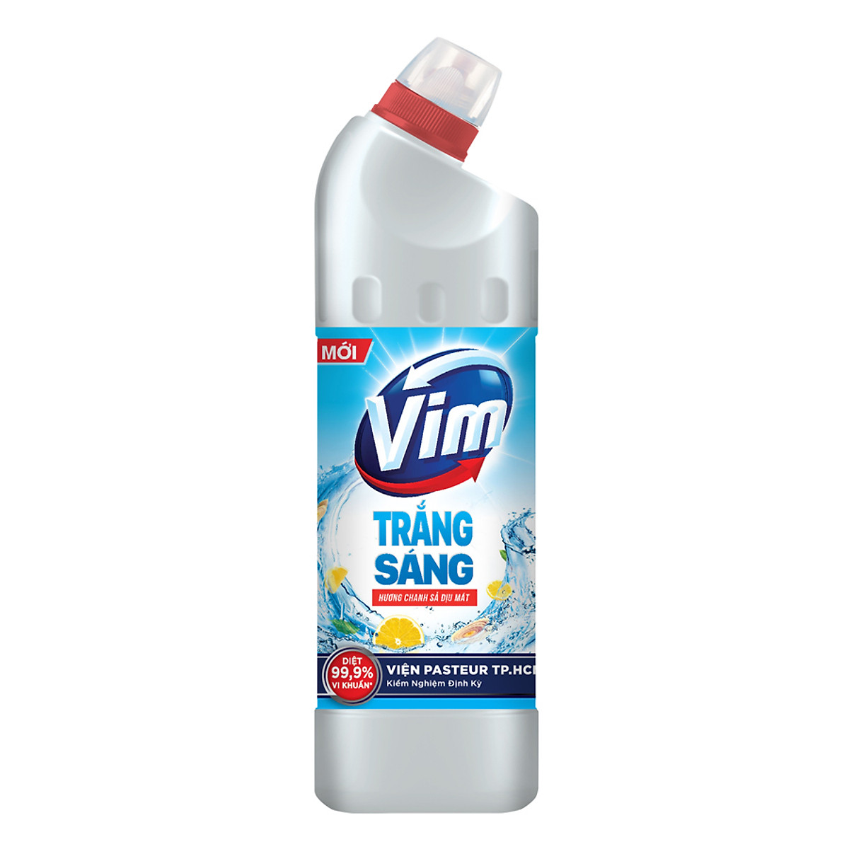 nước tẩy bồn cầu vim hương chanh sả dịu mát 880ml